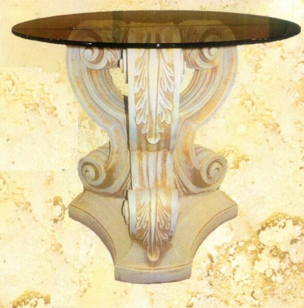 Acanthus Triple Leaf Dining Table Base